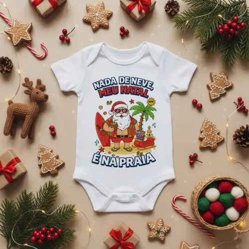 Arte de Natal pra Body de Bebê ( Pack Primeiro Natal )