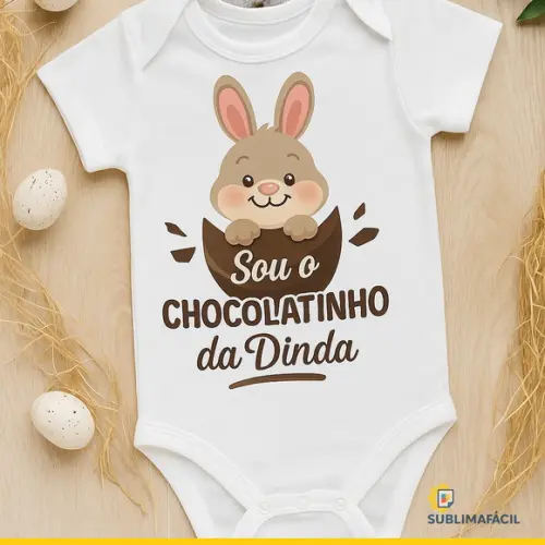 Arte Digital Chocolatinho da Dinda (estampa Páscoa)