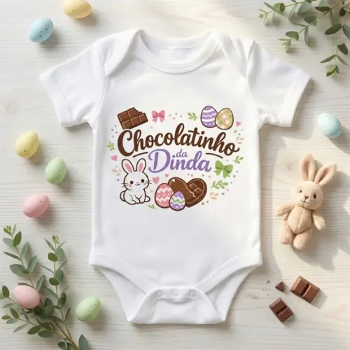 Arte Digital Chocolatinho da Dinda (estampa Páscoa)