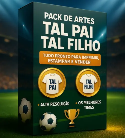 Arte Digital Dia dos Pais - 2 Pack Premium Times