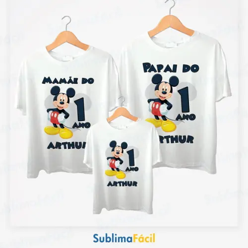 Arte Digital Mickey - Estampa Sublimação