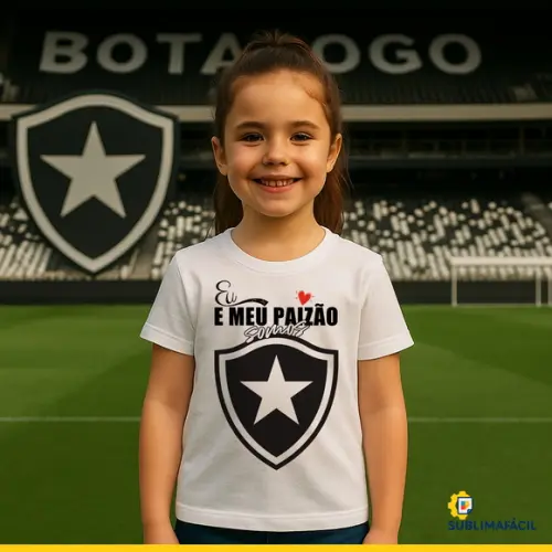 Arte Digital para Camiseta eu e Meu Paizão Somos Bota Fogo