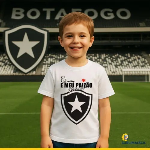 Arte Digital para Camiseta "eu e Meu Paizão Somos Bota Fogo"