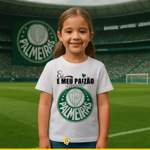 Arte Digital para Camiseta "eu e Meu Paizão Somos Palmeiras"
