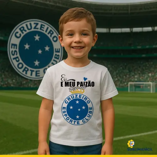 Arte Digital para Camiseta "eu e Meu Paizão Somos Cruzeiro"