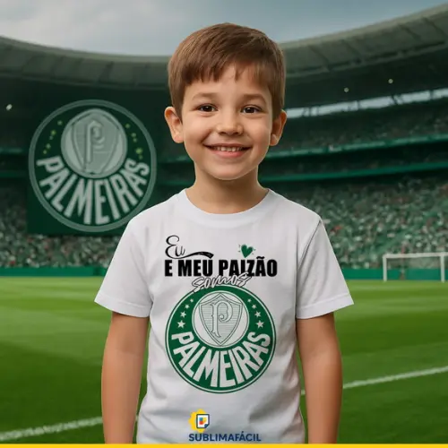 Arte Digital para Camiseta eu e Meu Paizão Somos Palmeiras