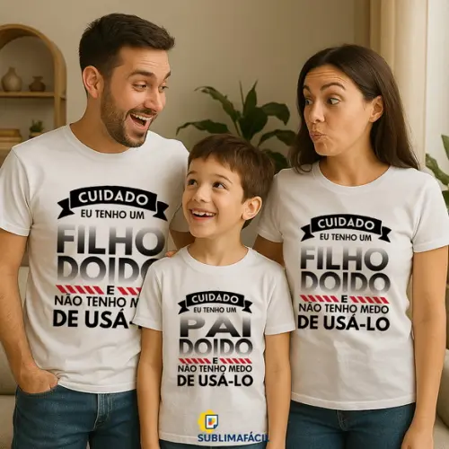 Arte Digital para Impressão Família Doida