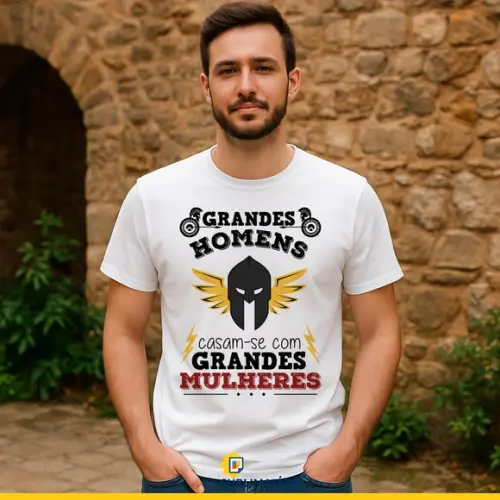Arte Grandes Homens Casam-se com Grandes Mulheres