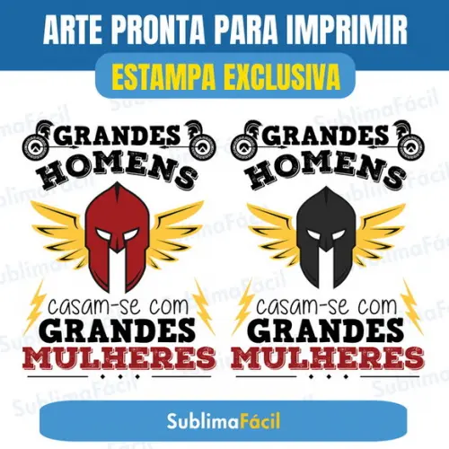 Arte Grandes Homens Casam-se com Grandes Mulheres