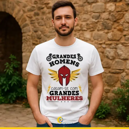 Arte Grandes Homens Casam-se com Grandes Mulheres