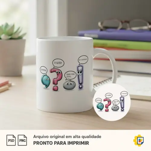 Arte para Caneca de Professora - Dia dos Professores
