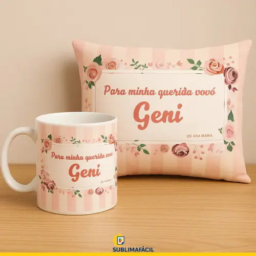 Arte para Caneca - Aniversário de Vô e Vó Original