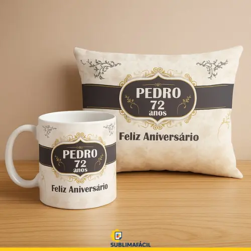 Arte para Caneca - Aniversário de Vô e Vó Original