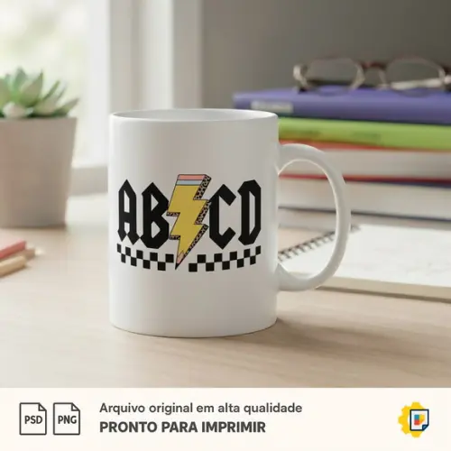 Arte para Caneca de Professora - Dia dos Professores