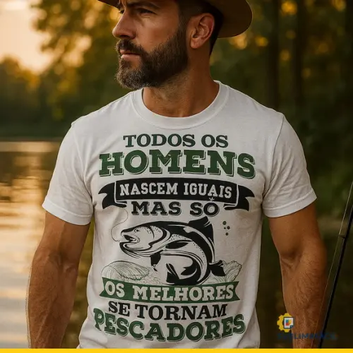 Arte Pescaria Camiseta Pescador