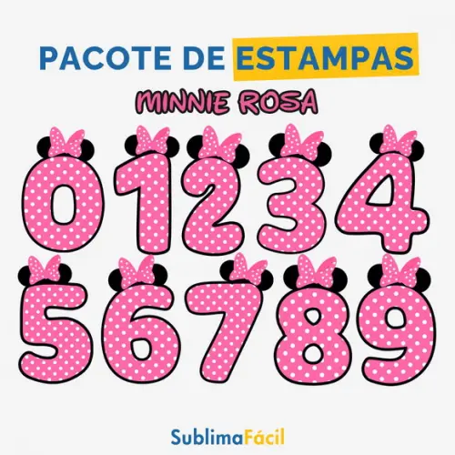 Camiseta Minnie Rosa (arte Digital Aniversário)