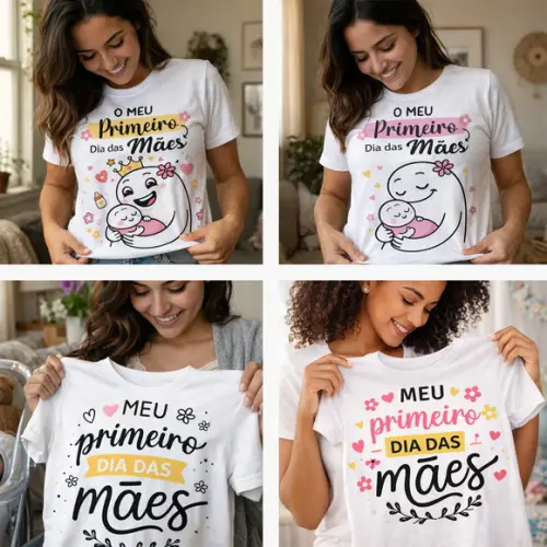 Estampa "meu Primeiro Dia das Mães" Personalize e Venda