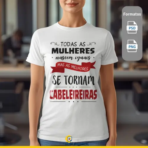 Estampa Cabeleireira - Camiseta Impressão
