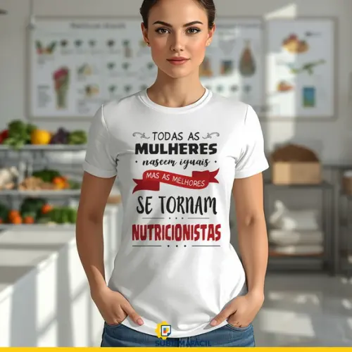 Estampa Camiseta de Nutricionista - Arquivo Digital