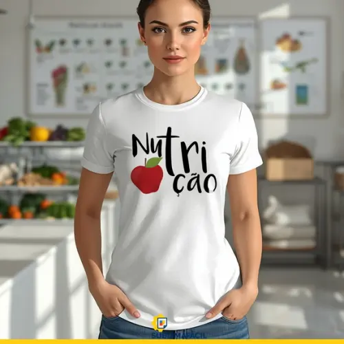 Estampa Camiseta de Nutricionista - Arquivo Digital