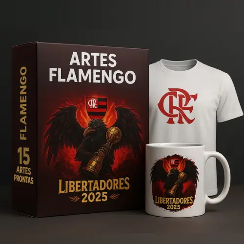 Estampa Comemorativa do Flamengo Libertadores para Imprimir