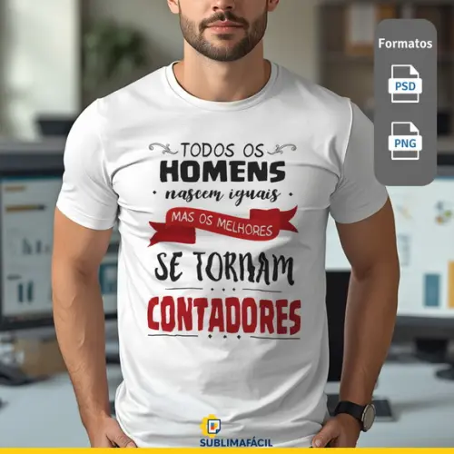 Estampa Contador - Camiseta Contabilidade Impressão