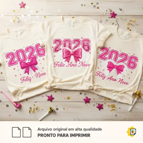 Estampa de Reveillon 2026 (30 Artes Exclusivas Top de Linha)