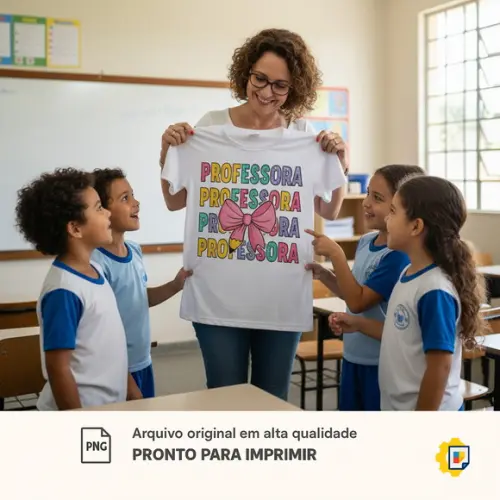 Estampa Dia dos Professores - Arquivo Digital