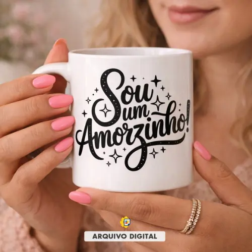 Estampa Digital Frase 'sou Um Amorzinho' Arte Feminina