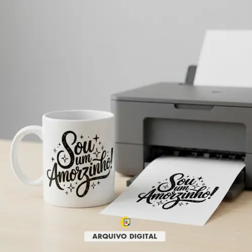 Estampa Digital Frase 'sou Um Amorzinho' Arte Feminina