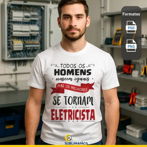 Estampa Eletricista - Arte para Impressão