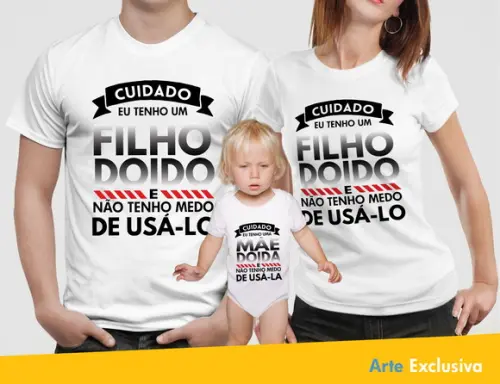Estampa Família Doida Arte Sublimação