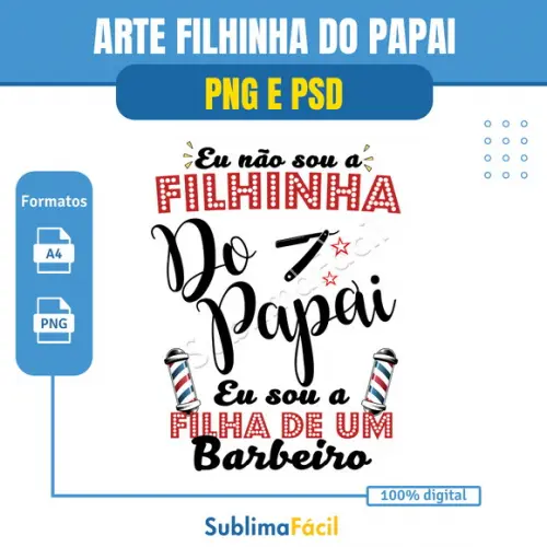 Estampa Filhinha de Um Barbeiro