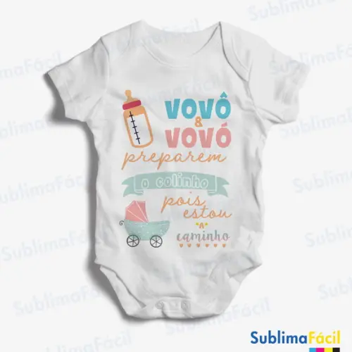 Estampa Gestante Bebê a Caminho Sublimação