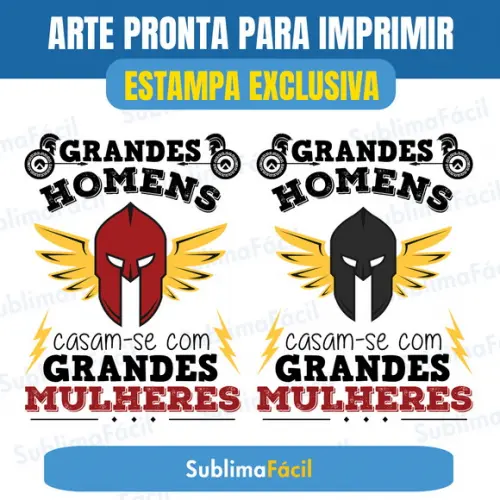 Estampa Grandes Homens Arte Sublimação