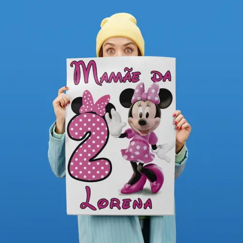 Estampa Minnie Rosa para Imprimir (aniversário)