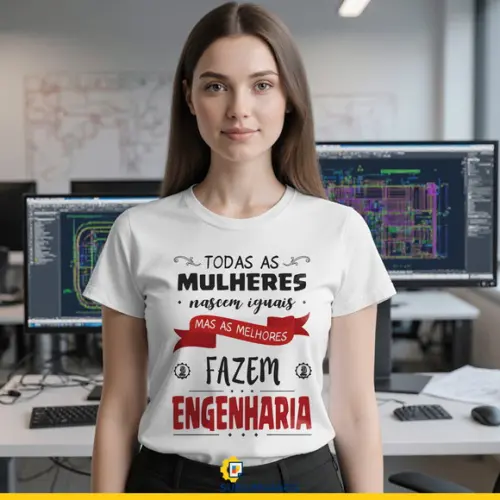 Estampa para Camiseta Engenharia Civil - Arte Profissão