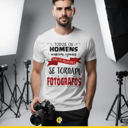 Estampa para Camiseta Fotógrafo - Arte Profissão
