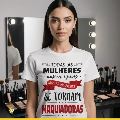 Estampa para Camiseta Maquiadora - Arte Profissão