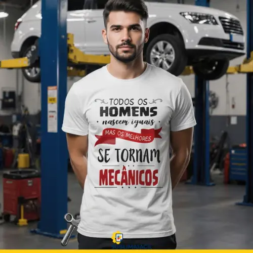 Estampa para Camiseta Mecânico - Arte Profissão