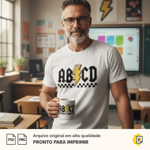 Estampa Professor Raiz - Arte Digital