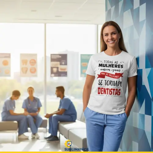 Estampa Profissão Camiseta de Dentista - Arquivo Digital