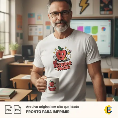 Estampa Professor Raiz - Arte Digital