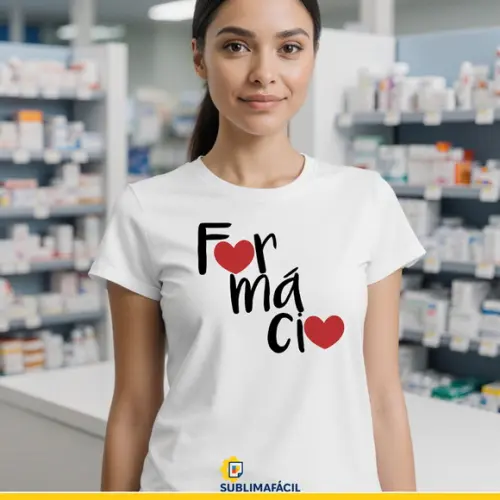Estampa Profissão Camiseta de Farmácia - Arquivo Digital