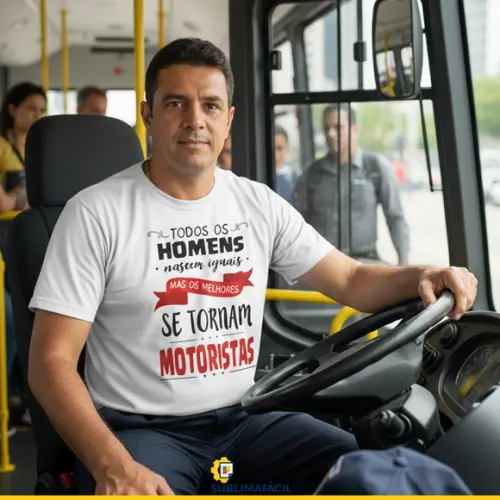 Estampa Profissão Camiseta de Motorista - Arquivo Digital
