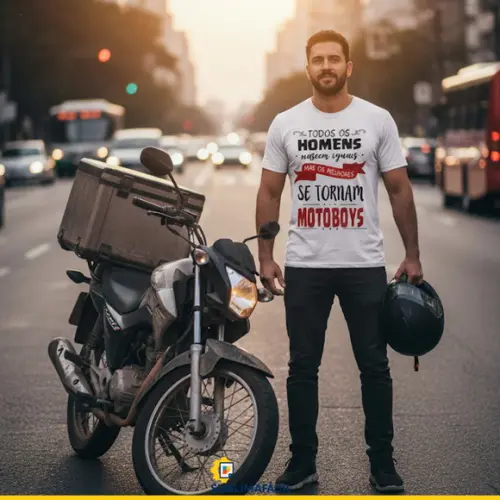 Estampa Profissão Camiseta de Motoboy - Arquivo Digital
