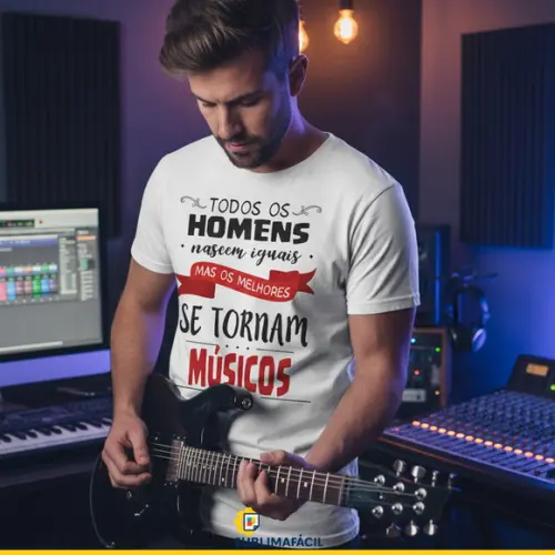 Estampa Profissão Camiseta de Músico - Arquivo Digital