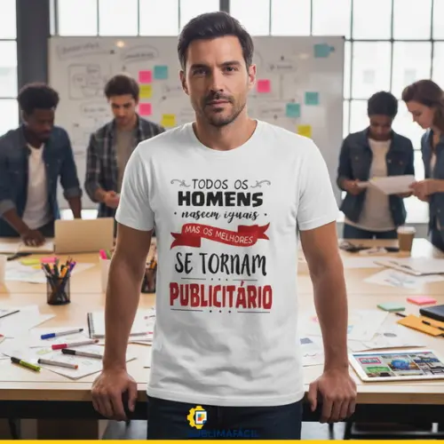 Estampa Profissão Camiseta de Publicitário - Arquivo Digital