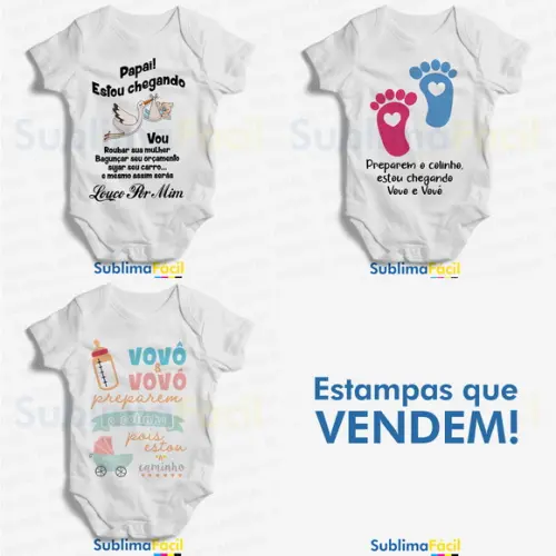 Estampas Bebê a Caminho - Sublimação