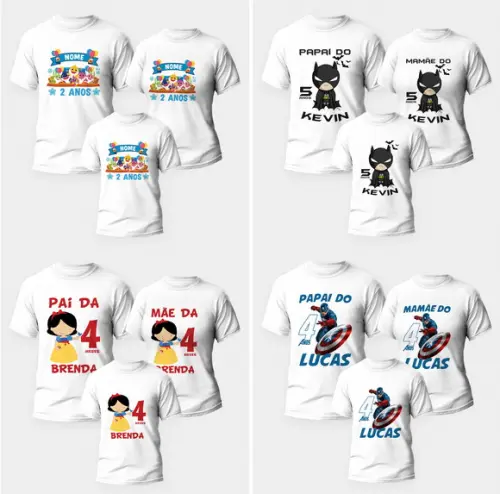 Estampas de Aniversário para Sublimação